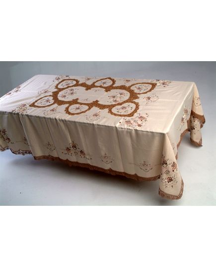 Скатерть 180х270 бежевый No Brand 580, изображение 2
