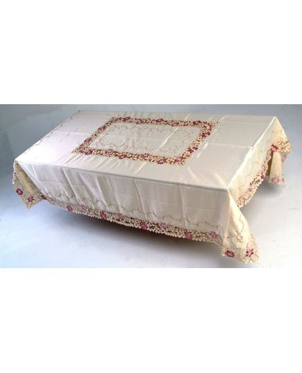 Скатертина 180х225 бежевий Elegant Lux 4472, зображення 2