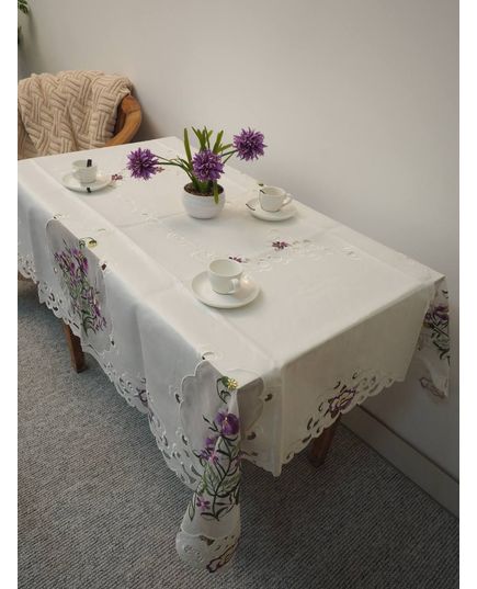 Скатерть 130х170 белый TD Seul 10408, изображение 3