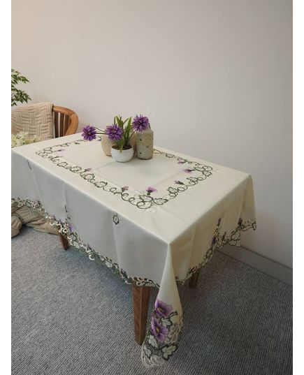 Скатертина 130х170 молочний TD Seul 9409, зображення 3
