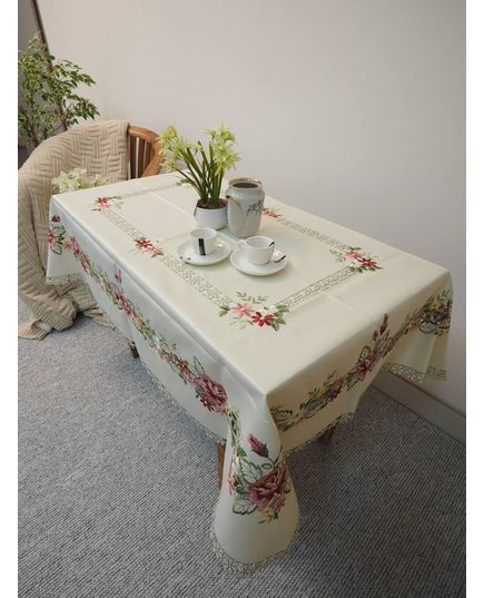 Скатертина 130х170 молочний TD Seul 10409, зображення 2