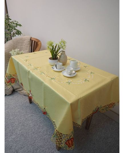 Скатерть 130х170 желтый TD Seul 10446, изображение 3