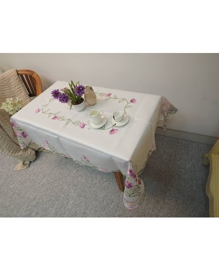 Скатертина 130х170 білий TD Seul 10439, зображення 3