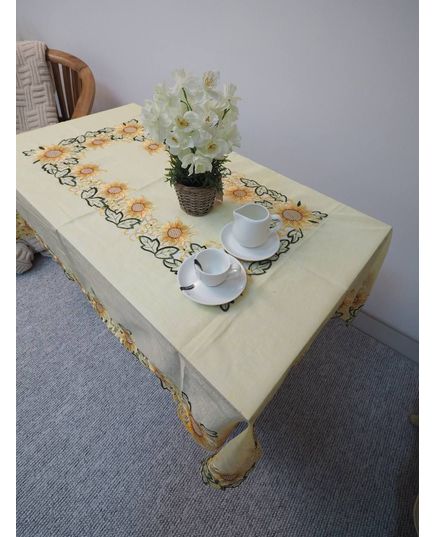 Скатерть 130х170 желтый TD Seul 10415, изображение 3