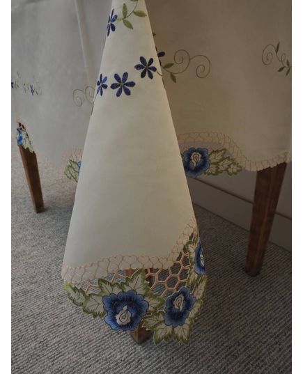 Скатертина 130х170 молочний TD Seul 10466, зображення 5