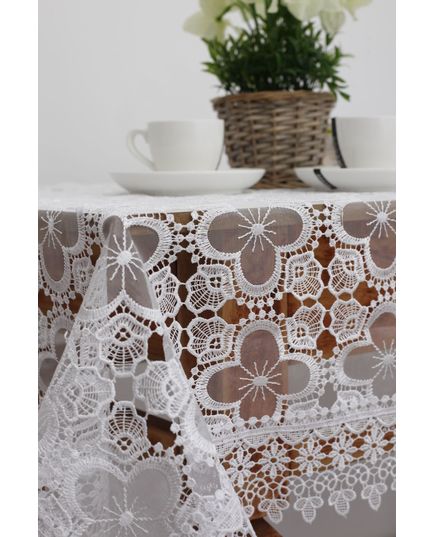 Скатертина 110х160 білий Magik Colection 20424, зображення 2