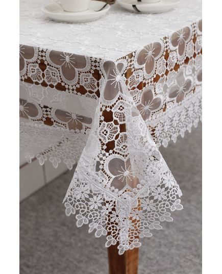 Скатертина 110х160 білий Magik Colection 20424, зображення 5