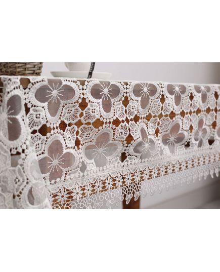 Скатертина 110х160 молочний Magik Colection 20425, зображення 4