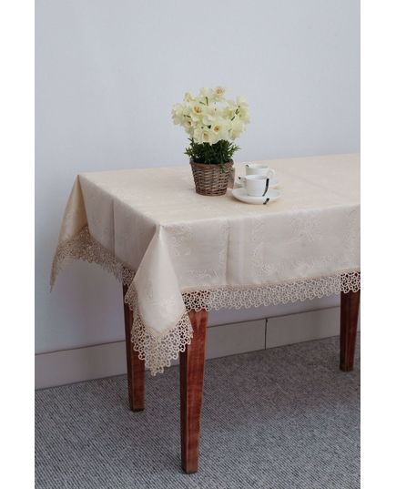 Скатерть 160х260 кофейный Magik Colection 20450, изображение 4