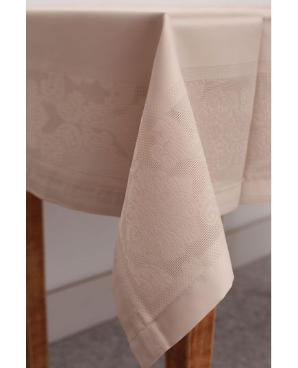 Скатерть 160х260 пудровый Magik Colection 20448, изображение 2