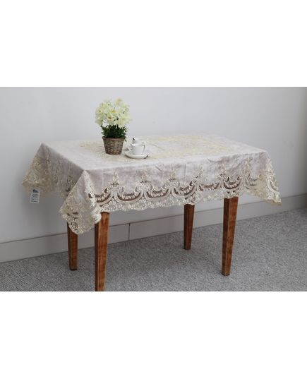 Скатерть 160х260 кофейный Magik Colection 20459, изображение 3