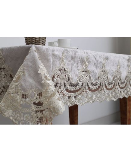 Скатерть 160х260 кофейный Magik Colection 20459, изображение 6