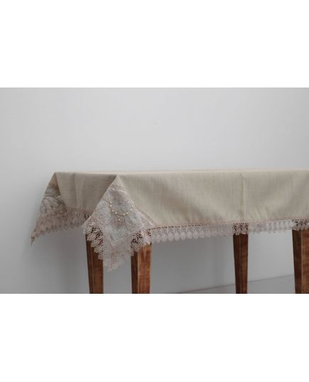 Скатертина 160х220 кавовий Magik Colection 20427, зображення 4