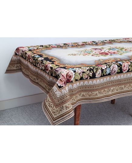 Скатерть 160х300 кофейный Magik Colection 19300, изображение 3