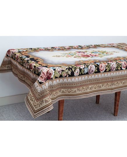 Скатерть 160х260 коричневый Magik Colection 20461, изображение 5