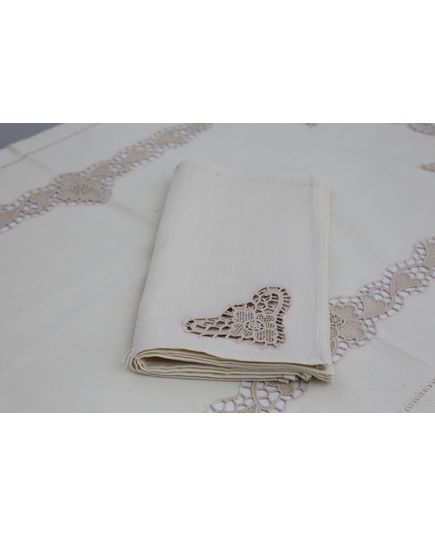 Скатерть 150х220 кремовый No Brand 17465, изображение 5