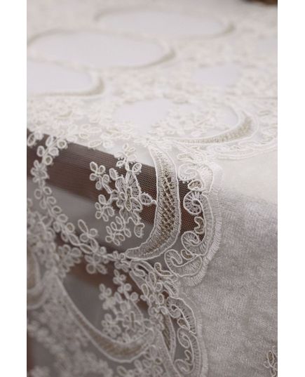 Скатерть 160х350 молочный Magik Colection 18598, изображение 2