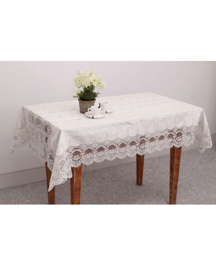 Скатерть 160х350 молочный Magik Colection 18598, изображение 3