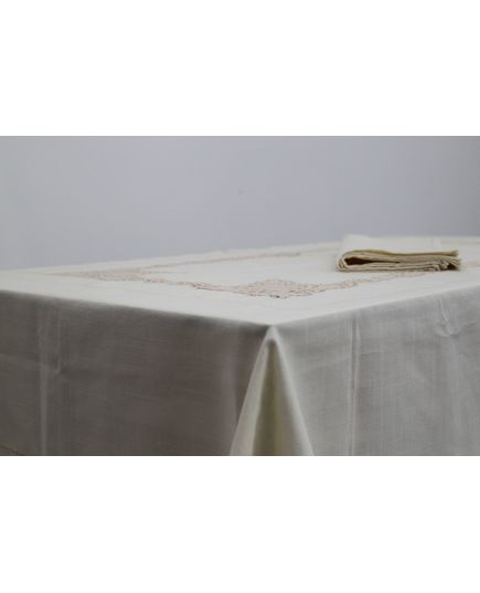 Скатерть 180х320 бежевый No Brand 18175, изображение 4