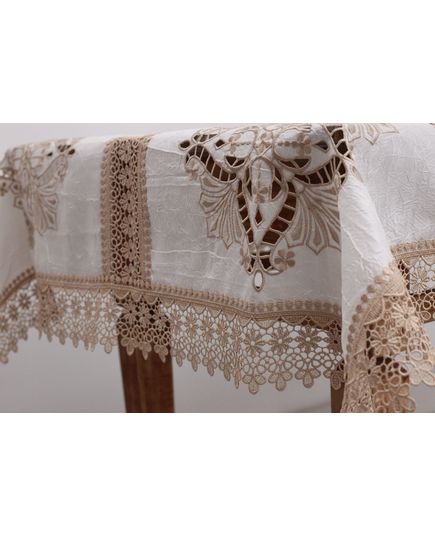 Скатерть 110х160 бежевый Ayova 2672, изображение 2