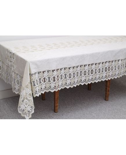 Скатерть 160х300 молочный Magik Colection 19301, изображение 3