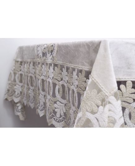 Скатерть 160х300 молочный Magik Colection 19301, изображение 2