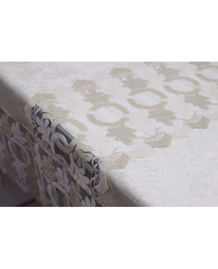 Скатерть 160х300 молочный Magik Colection 19301, изображение 6