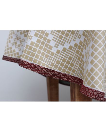 Скатерть 160 бежевый Sagol 19289, изображение 3