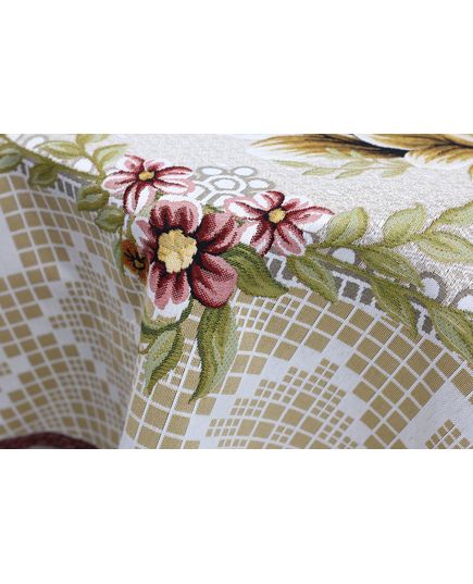 Скатерть 160 бежевый Sagol 19289, изображение 4