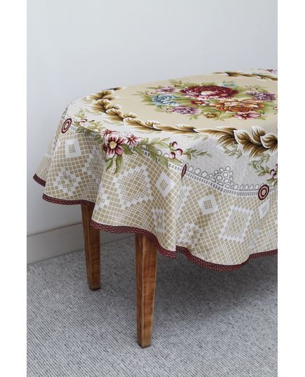 Скатерть 160 бежевый Sagol 19289, изображение 5