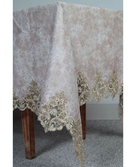 Скатерть 160х260 кофейный Magik Colection 21433, изображение 2