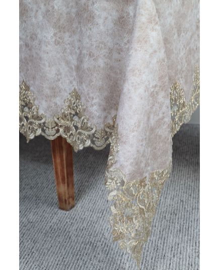 Скатерть 160х260 кофейный Magik Colection 21433, изображение 5