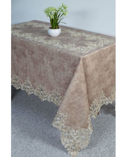 Скатертина коричневий Magik Colection 21435, зображення 4