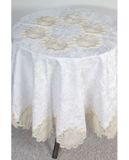 Скатертина 160 молочний Magik Colection 21415, зображення 2