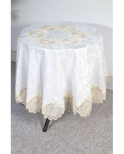 Скатертина 160 молочний Magik Colection 21415, зображення 3