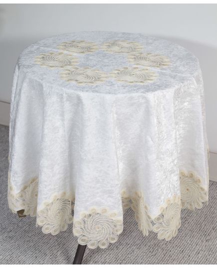 Скатертина 160 молочний Magik Colection 21415, зображення 5