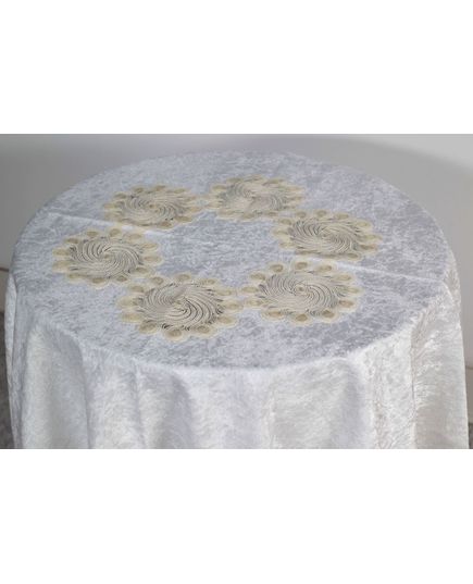 Скатертина 160 молочний Magik Colection 21415, зображення 6