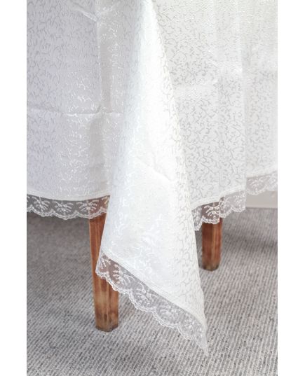 Скатертина 160х220 білий ACME Home Tekstil 20436, зображення 3