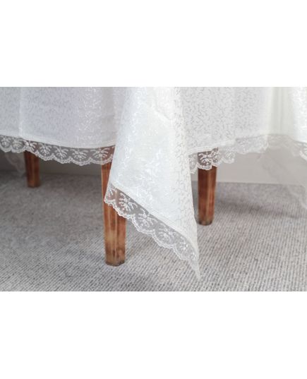 Скатертина 160х220 білий ACME Home Tekstil 20436, зображення 4