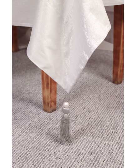 Скатерть 160х260 серебристый Magik Colection 21419, изображение 5