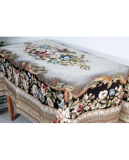 Скатерть 160х260 коричневый Magik Colection 20461, изображение 7