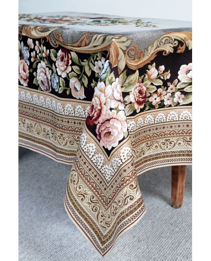 Скатерть 160х260 коричневый Magik Colection 20461, изображение 9