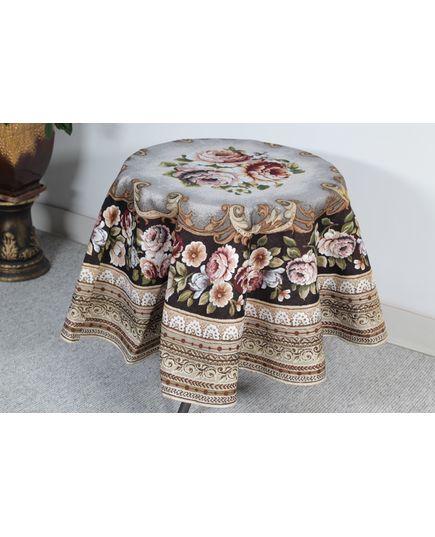 Скатертина 160 коричневий Magik Colection 21416, зображення 3