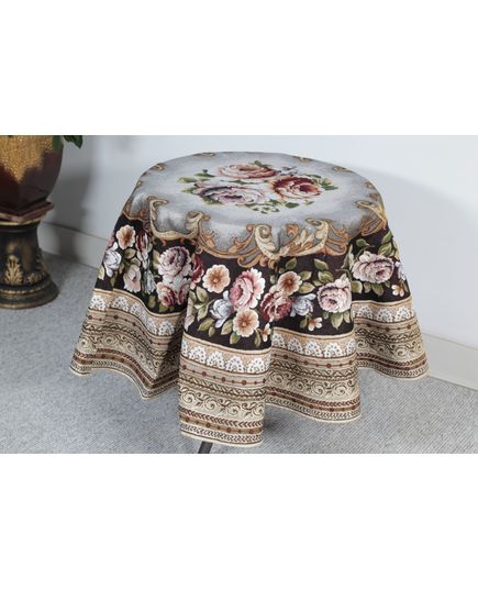 Скатертина 160 коричневий Magik Colection 21416, зображення 4