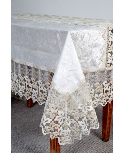 Скатерть 160х260 молочный Magik Colection 21421, изображение 5