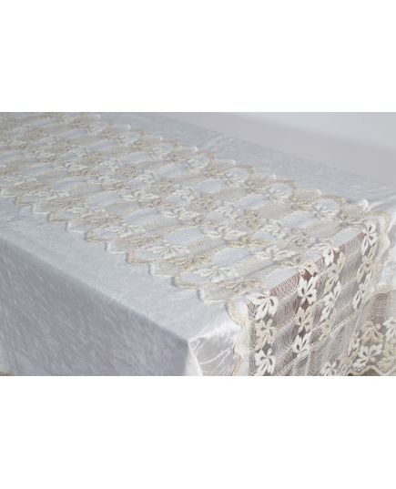 Скатерть 160х260 молочный Magik Colection 21421, изображение 6