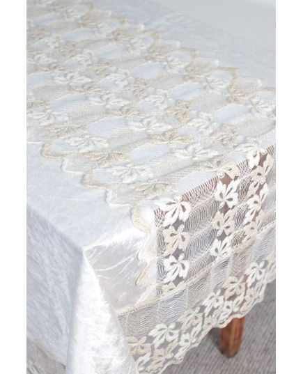 Скатерть 160х260 молочный Magik Colection 21421, изображение 8