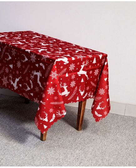 Скатерть 160х220 красный No Brand 21448, изображение 3