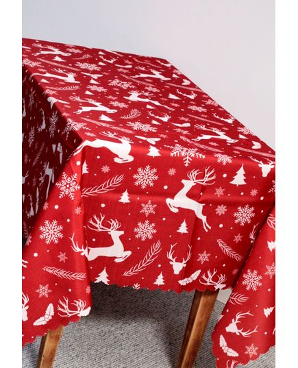 Скатерть 160х220 красный No Brand 21448, изображение 4
