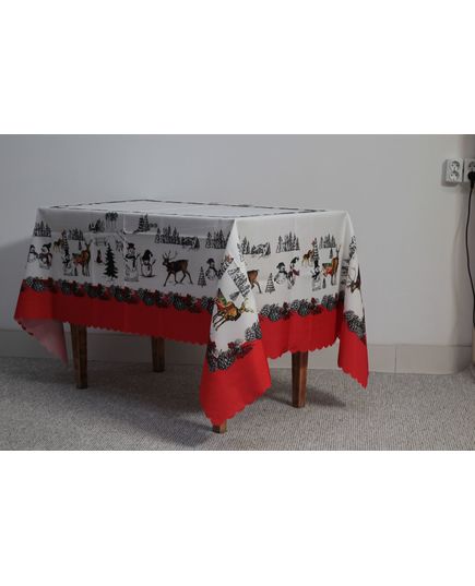 Скатерть 160х220 белый No Brand 21449, изображение 3